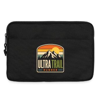 Coucher de soleil de la montagne Ultra Trail Runner - Sacoche pour ordinateur portable 13 pouces - noir - Devant