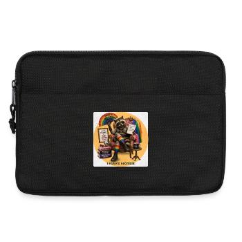 Funny LGBTQ Pride Raccoon Design - Laptoptasche 13" - Schwarz - Vorne