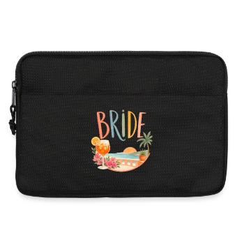 Équipe Mariée ! Palmiers et queues de coc - Sacoche pour ordinateur portable 13 pouces - noir - Devant