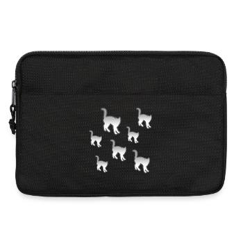 félin - Sacoche pour ordinateur portable 13 pouces - noir - Devant
