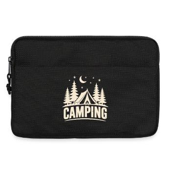Camping, tente d’aventure en plein air en montagne - Sacoche pour ordinateur portable 13 pouces - noir - Devant
