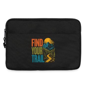 Berge – Finde deine Spur - Laptoptasche 13" - Schwarz - Vorne
