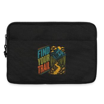 Montagnes - Trouvez votre sentier - Sacoche pour ordinateur portable 13 pouces - noir - Devant