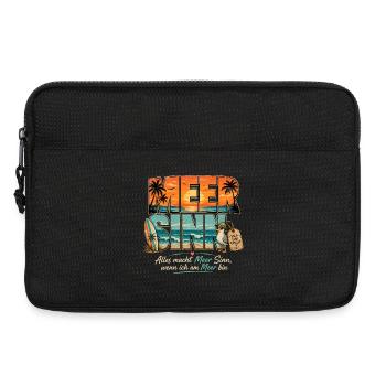 Meer Sinn - Sehnsucht nach Meer und Strand  - Laptoptasche 13" - Schwarz - Vorne