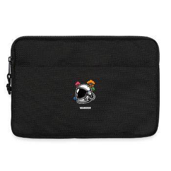 Astronaut Helmet Hiking Space Botany Cosmos Tree - Laptop bag 13" - black - Front