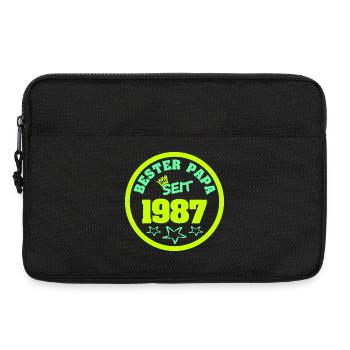 Emblème Rétro Neon 1987 - Sacoche pour ordinateur portable 13 pouces - noir - Devant