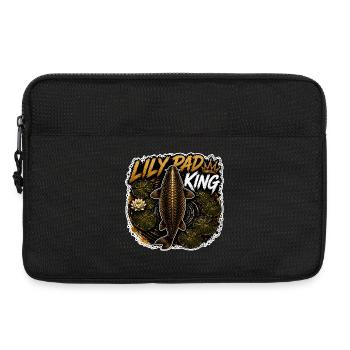 Rosenblatt-Karpfenfang-Design - Laptoptasche 13" - Schwarz - Vorne