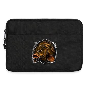 Mirror Carp Fishing - Laptop bag 13" - black - Front