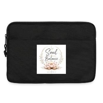 Seele & Balance Lotus Design - Laptoptasche 13" - Schwarz - Vorne