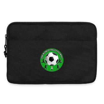 The World Feels Football - Laptop bag 13" - black - Front