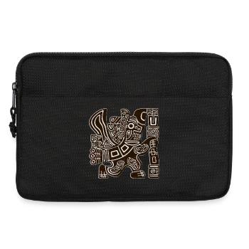 Aztec Eagle Warrior Tribal Ancient Totem - Laptop bag 13" - black - Front