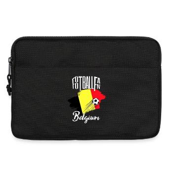 Fussball Fan Belgien - Laptoptasche 13" - Schwarz - Vorne