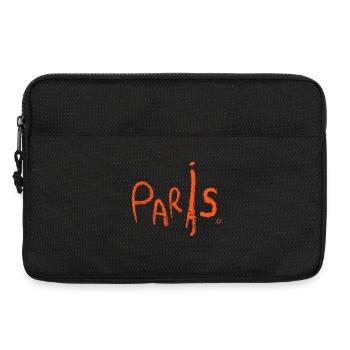 Paris Handgezeichnet Spruch - Laptoptasche 13" - Schwarz - Vorne