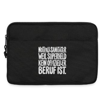 Notfallsanitäter weil superheld kein offizieller - Laptoptasche 13" - Schwarz - Vorne