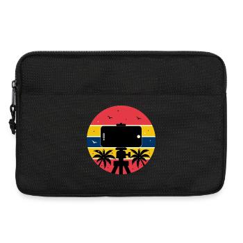 Capture Life Vibes – Créateur de Tropical Sunset - Sacoche pour ordinateur portable 13 pouces - noir - Devant