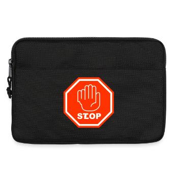 Stopp Slop - Laptoptasche 13" - Schwarz - Vorne