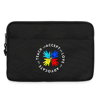 Autism Teacher Inclusion Acceptance Gift - Laptop bag 13" - black - Front