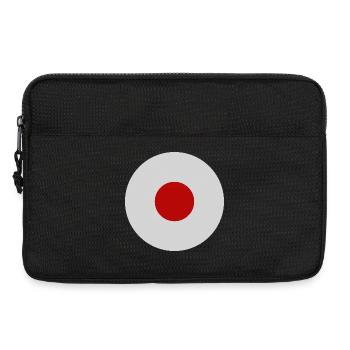 Drapeau japonais - Sacoche pour ordinateur portable 13 pouces - noir - Devant