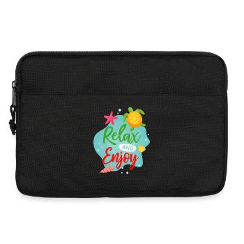 Relax And Enjoy - Laptop bag 13" - black - Front