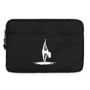 Sexy Pole Dance Silhouette – Athletic & Elegant - Laptop bag 13" - black - Front
