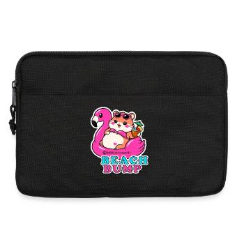 Beach Bump Summer Pregnancy Flamingo Sticker Fun - Laptop bag 13" - black - Front