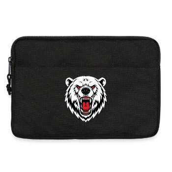 Polar Bear Mascot Logo Sport Bodybuilding - Laptop bag 13" - black - Front
