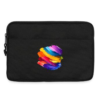 Rainbow Brush Stroke - Laptop bag 13" - black - Front