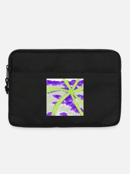 Lachender Neonstern Lavendelwolken - Laptoptasche 13" - Schwarz