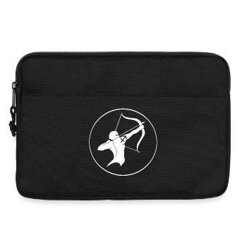 Schütze (weiß) - Laptoptasche 13" - Schwarz - Vorne
