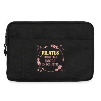 Pilates Stabilität Mitte - Laptoptasche 13" - Schwarz - Vorne