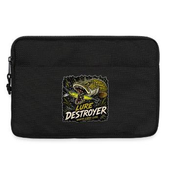 Pike Fishing Lure Destroyer T-Shirt - Laptoptasche 13" - Schwarz - Vorne