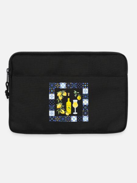 Zitroniges Limoncello Azulejo - Laptoptasche 13" - Schwarz