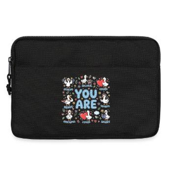 You Are: Bold Positivity with Geese - Laptop bag 13" - black - Front