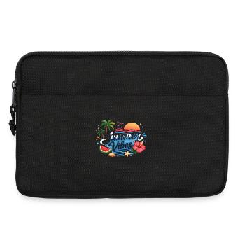 Summer Vibes Tropical Beach T-Shirt Design - Laptoptasche 13" - Schwarz - Vorne
