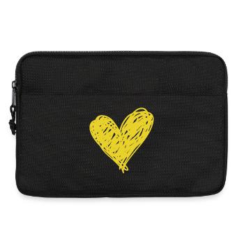 Heart - Laptop bag 13" - black - Front