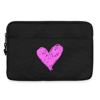 Heart - Laptop bag 13" - black - Front