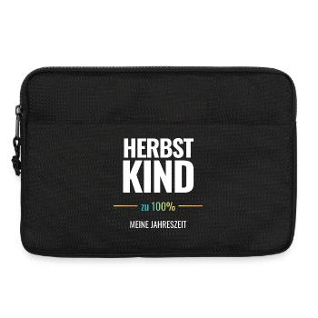Herbstkind zu 100% Meine Jahreszeit - Laptoptasche 13" - Schwarz - Vorne