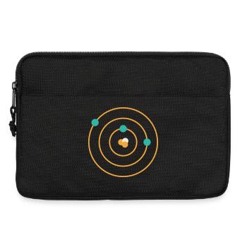 Atommodell - Physik Chemie Wissenschaft Nerd - Laptoptasche 13" - Schwarz - Vorne