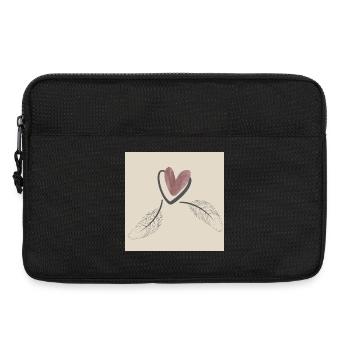 Cœur. - Sacoche pour ordinateur portable 13 pouces - noir - Devant
