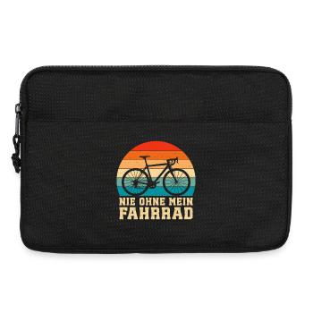 Nie Ohne Mein Fahrrad  - Laptoptasche 13" - Schwarz - Vorne