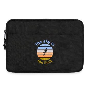Bitcoin Rakete - Laptoptasche 13" - Schwarz - Vorne