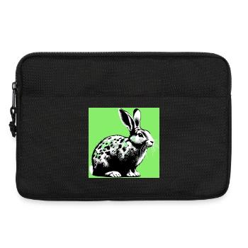 lapin - Sacoche pour ordinateur portable 13 pouces - noir - Devant