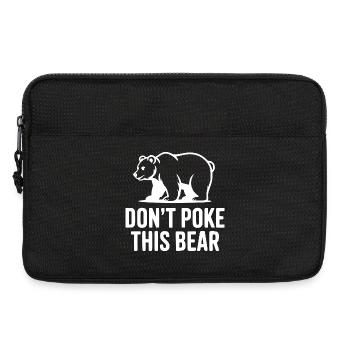 Stach diesen Bär nicht an - Laptoptasche 13" - Schwarz - Vorne