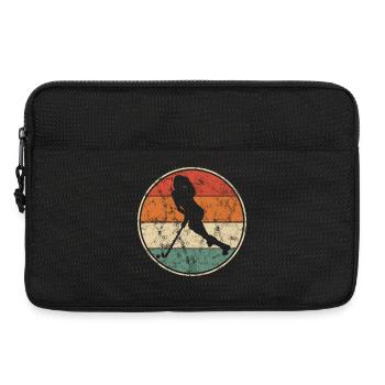 Hockey sur gazon Hockey Salle Vintage Féminin - Sacoche pour ordinateur portable 13 pouces - noir - Devant
