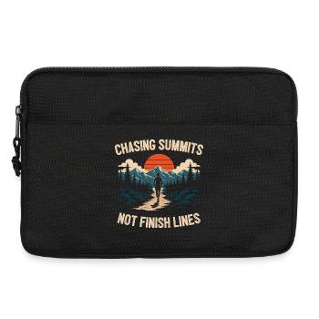 Chasing Summits Not Finish Lines Runner - Laptop bag 13" - black - Front