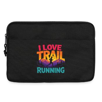Ich liebe Trailrunning - Laptoptasche 13" - Schwarz - Vorne