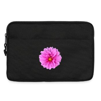 Vibrant_Pink_Dahlia_Flower_Wall_Art_Print - Laptop bag 13" - black - Front