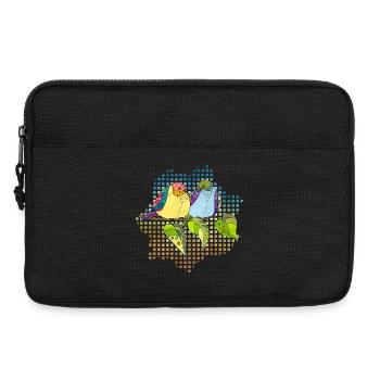 Colorful birds - Laptop bag 13" - black - Front