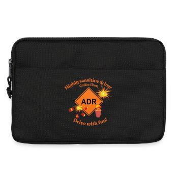 Hochsensibler Fahrer – ADR-Humor - Laptoptasche 13" - Schwarz - Vorne