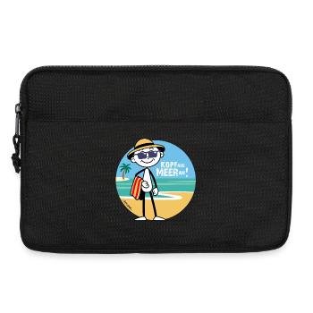 Strichel im Urlaubsmodus - Laptoptasche 13" - Schwarz - Vorne